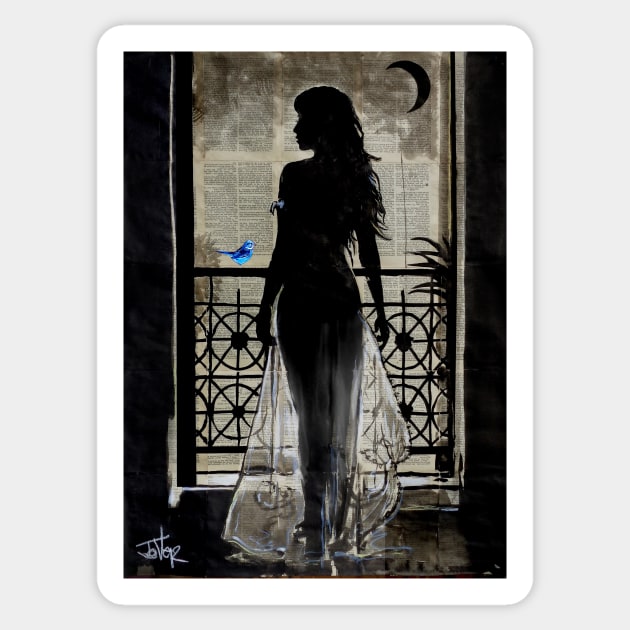 Nights in white satin Sticker by Loui Jover 